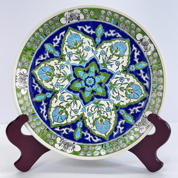 The Lindos Keramik Other - Lindos Keramik Hand Made Art Ceramic Decorative Plate Wall Hanging Rodos Greece